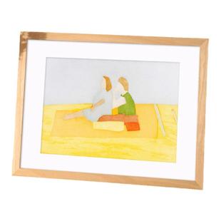 实木简约相框挂墙20寸A3原木16拼图A3装裱画框A4纸木质定制4K8开