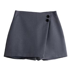 短裙A型百搭西装面料阔腿短裤裙