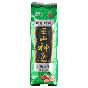 巫山神茶100g 湖北海棠茶叶 三匹罐 林擒叶 三皮罐凉茶三峡特产礼
