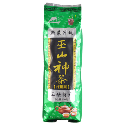 巫山神茶100g 湖北海棠茶叶 三匹罐 林擒叶 三皮罐凉茶三峡特产礼