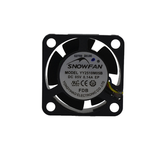 snowfan2.5CM2510静音5V散热风扇直流无刷微型小风机4线带PWM调速