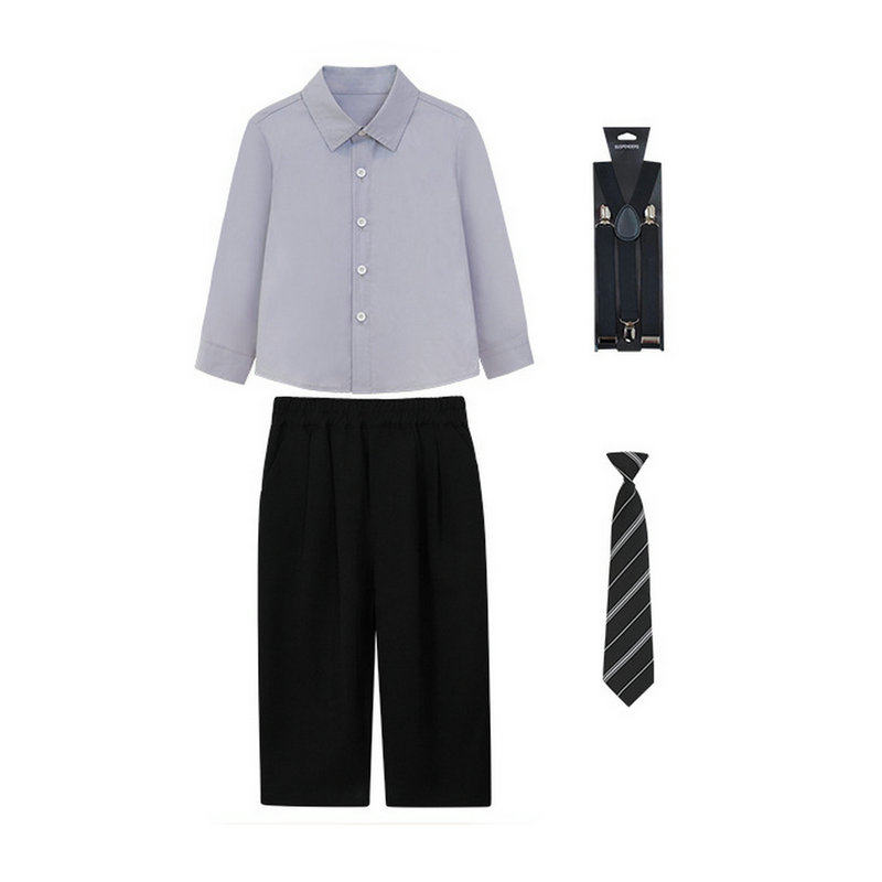 男童春夏短袖英伦套装演出服幼儿