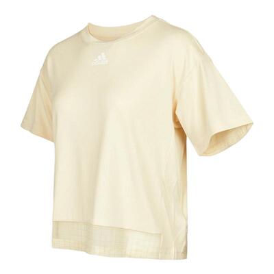 Adidas女子短袖T恤时尚短款