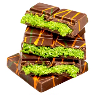 迪拜风味开心果酱巧克力旗舰店夹心千丝酥解馋零食品(代可可脂)