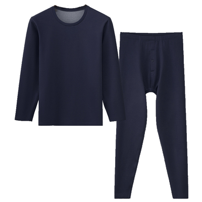 男士保暖内衣套装羊毛蚕丝打底衫