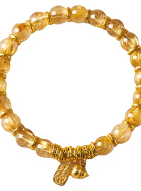 金发晶手串转运珠水晶手链