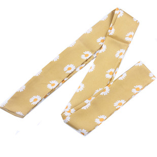 ins风网红同款小雏菊腰带女装饰配裙子牛仔裤带丝带布料雪纺绑带