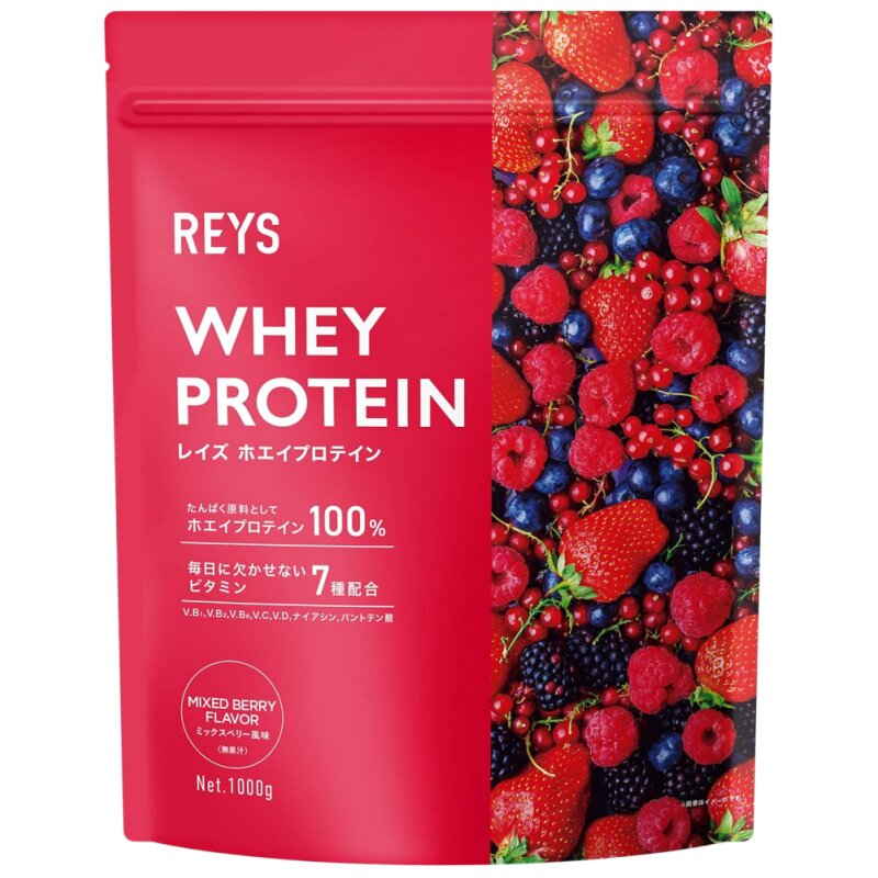 日本REYS乳清蛋白粉 多种口味 运动健身营养蛋白质粉高纯度速溶解