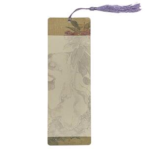 古风文创宣纸书签高档精致空白卡手写书法国画蜡染半生熟绘画毛笔小楷作品学生手工diy材料卡纸自写自制流苏