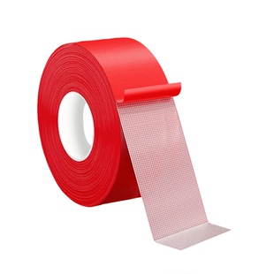 贴春联对联双面胶带撕下不留痕迹红色布基无痕胶布婚庆婚房装饰气球喜字福字年画高粘度强力固定墙面专用粘性