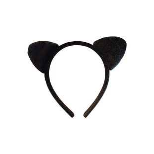韩国猫咪头箍女洗脸发卡可爱毛绒猫耳朵发箍网红cos拍照直播头饰
