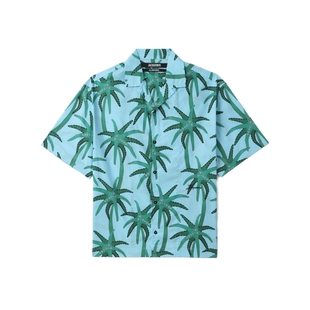 IT JACQUEMUS男装短袖衬衫新款复古度假风满幅图案花衬衫011677MO