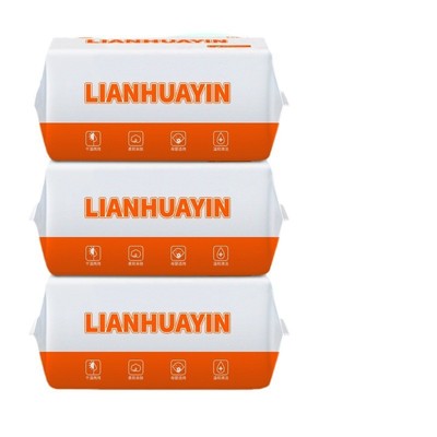 恋花印洗脸巾干湿两用绵柔巾一次性抽取洁面巾擦脸巾亲肤加厚纸巾