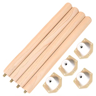 冠之亚仓鼠木笼木腿芦丁鸡笼子装饰桌腿玩具金丝熊豪华透明别墅