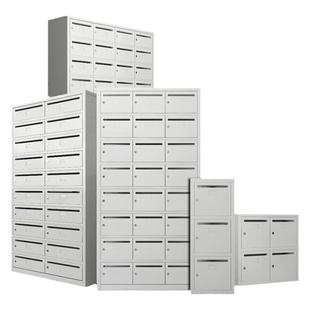 定制小区信报箱钢制多门带锁文件投递柜不锈钢外防雨信件箱奶报箱