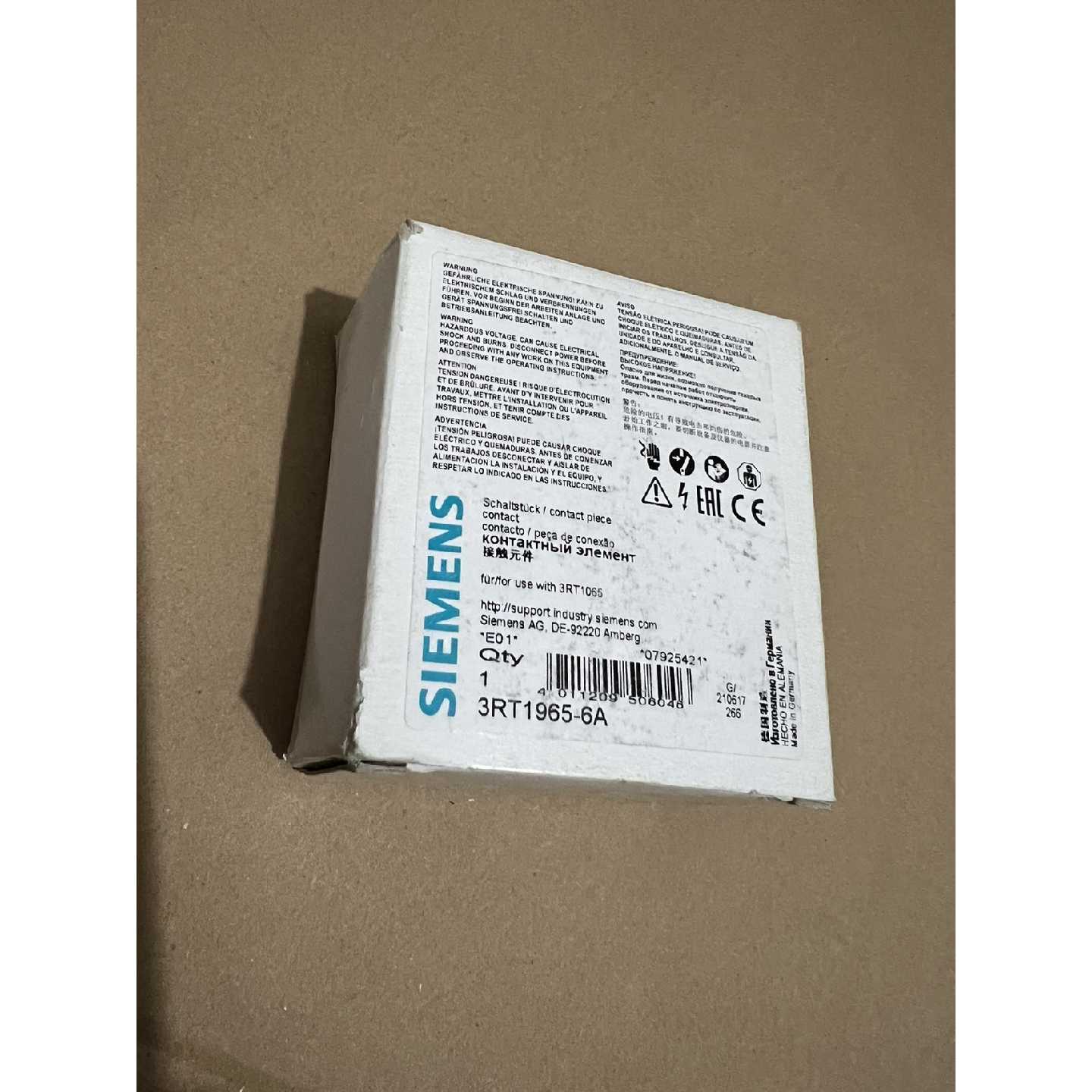 议价原装德国 SIEMENS 西门子 接触器 主触点 3RT1965-6A 3RT1065