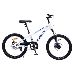 LAUX雷克斯20英寸铝合金车架爱迪双碟刹山地车越野赛青少年单速车