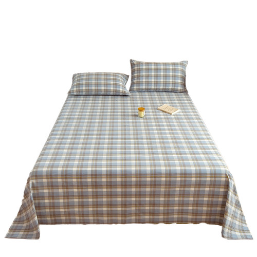 四季通用床单单件纯棉100全棉学生宿舍180x200单人被单枕套三件套