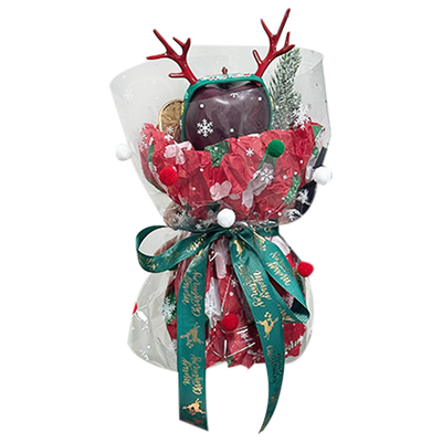 圣诞节苹果托花束包装材料雪梨纸