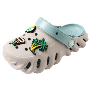 匹克儿童洞洞鞋男童2026新款包头拖鞋大童夏季外穿防滑软底沙滩鞋