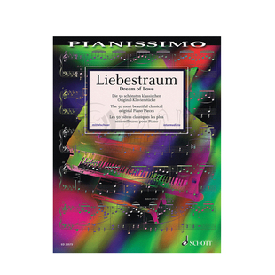 爱之梦 50首各个作曲家的经典原创钢琴独奏 朔特原版乐谱书 Dream of Love The most beautiful classical original Piano ED20573