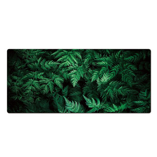 绿色鼠标垫超大护眼绿植风景治愈系书房田野办公桌垫护腕书桌垫子