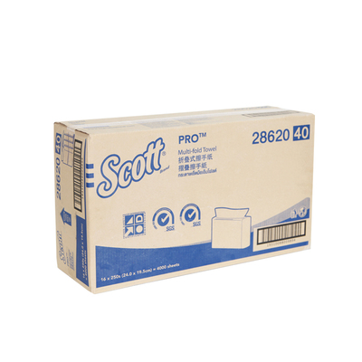 金佰利SCOTT印花商用250抽擦手纸抽取式干手纸巾28620-40韩国产地