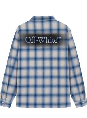 OFF-WHITE™复古格子长袖衬衫