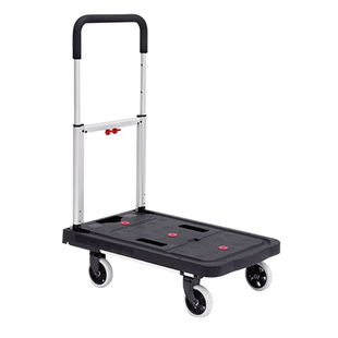 平板车手推车拖车折叠轮四轮小推车拉货车搬运便携手拉车家用搬家