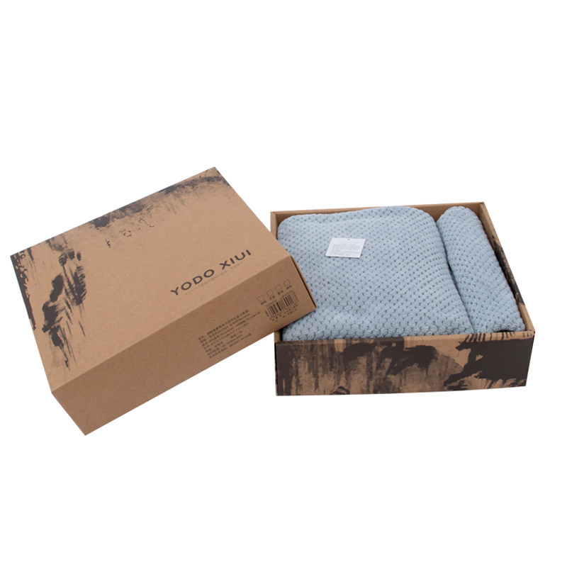 yodo xiui日本菠萝格浴巾毛巾套装礼盒超强吸水结婚回礼礼物速干