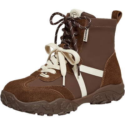 TATA他她德训鞋2025冬季新款百搭短靴时尚女鞋运动阿甘鞋GPD04DD5