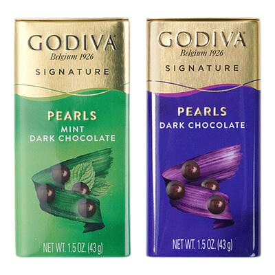 【秒杀】Godiva歌帝梵黑巧克力牛奶薄荷巧克力豆*2下午茶零食