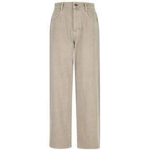 【商场同款】Hazzys哈吉斯成衣染色弯刀牛仔裤女2026年新款休闲裤