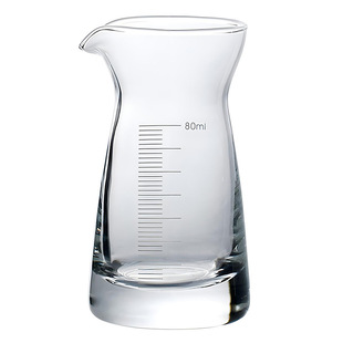 高档分酒器80ml家用烈酒杯玻璃红酒分酒器带刻度酒壶公道杯调酒杯