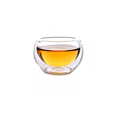 玻璃通用中式加厚双层玻璃杯