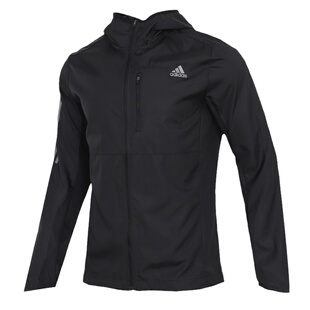 正品Adidas阿迪达斯2026新款男子连帽户外运动外套梭织夹克JI8658