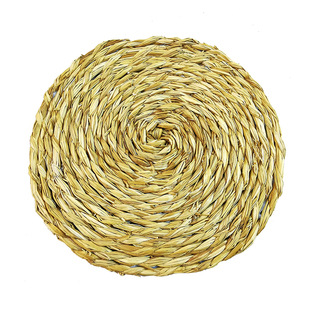 糯稻草绳圆盘装饰手工DIY 挂画室内壁饰民俗展览商业空间园艺摆件