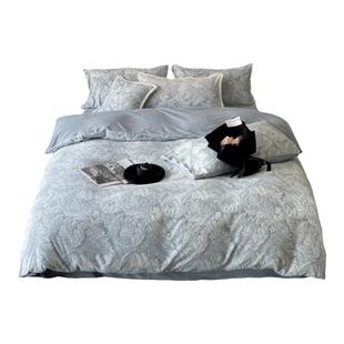 DAISYHOME2025佩里斯秋冬高端双色提花雕花牛奶绒加厚纯色四件套