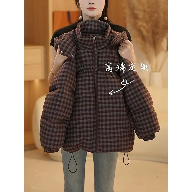 女童棉衣冬装2025新款大童女装冬季加厚外套女孩棉服今年流行爆款