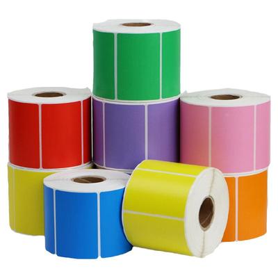 红黄蓝粉色医院箱贴订制热敏纸