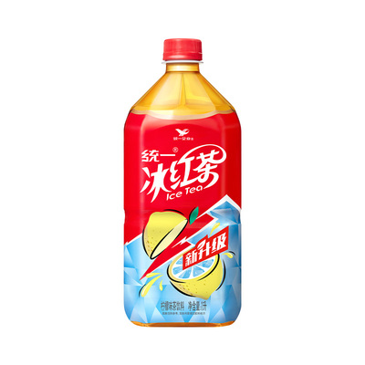 一冰红茶1L大瓶柠檬味大种叶红茶家庭聚会清爽解腻酸甜果味茶饮料