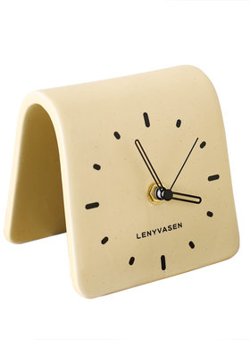 LENYVASEN陶瓷时钟简约台面静音