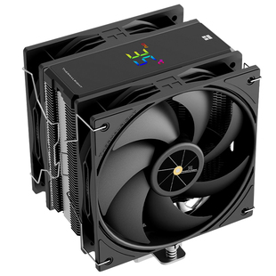 利民AX120R DIGITAL PLUS双风扇黑色无光ARGB数显版CPU风冷散热器