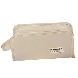 社恐隐藏痛包笔袋痛笔袋透明可放吧唧送扎板大容量初中女生二次元谷子收纳包铅笔文具盒ins风高颜值小众简约