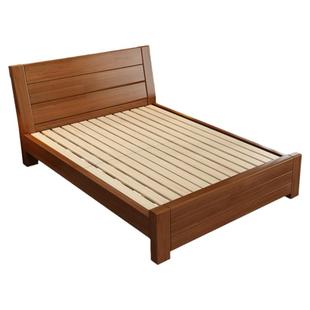 中式实木床1.8米双人床主卧经济型简约1.5米单人床家用1.2m加厚床