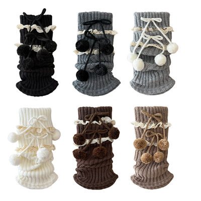 女童2025冬季新款加厚堆堆袜套