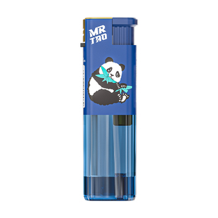 陶先生50支抗风防风打火机红焰夏日防爆金属风罩一次性打火机批发