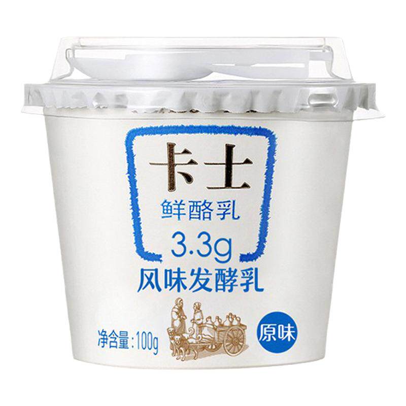 卡士发酵酸奶24杯3.3g蛋白鲜酪乳
