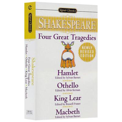 莎士比亚四大悲剧 Four Great Tragedies Shakespeare 英文原版小说 英文版 哈姆雷特 奥赛罗 李尔王 麦克白 进口原版英文书
