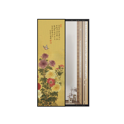 中式复古玄关穿衣镜挂墙装饰画